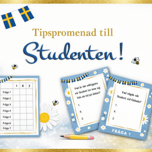 Tipspromenad vid studentfirande.