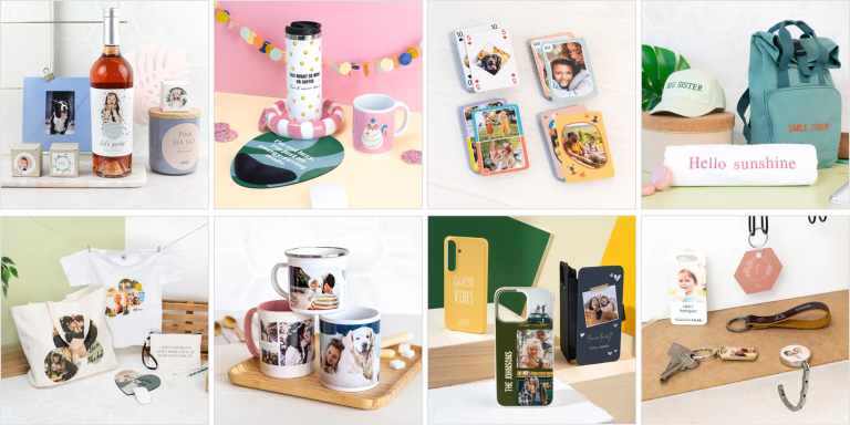 reklam för Smartphoto.se om olika personliga presenttips.